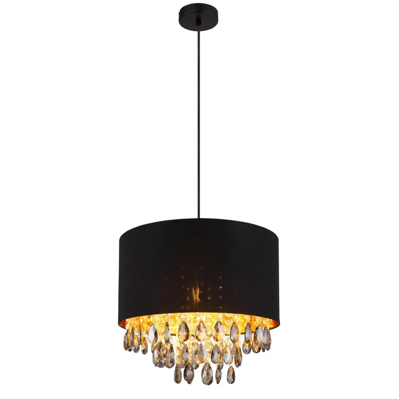 Pago Seguro Descubre la lámpara colgante negra Coletta, con elegantes cristales y detalles dorados que aportan un toque de lujo. ✓ Entrega rápida ✓ Precios competitivos