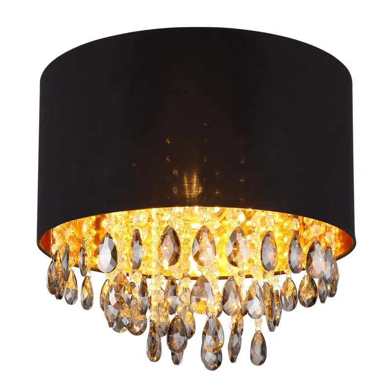 De Moda Lámpara de techo Coletta en color negro mate con elegante sombra de cristal. Aporta lujo y estilo atemporal a cualquier espacio. ✓ Envío gratis desde 50 € ✓ 2 años de garantía