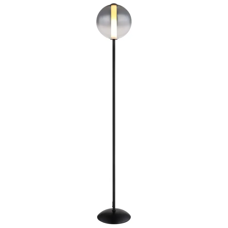 Auténtico Lámpara de mesa moderna negra de vidrio LED 25 cm