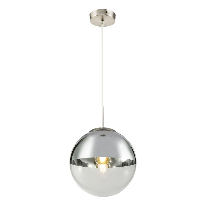 Imprescindible (Must-Have) Lámpara colgante moderna esférica de níquel Globo Varus
