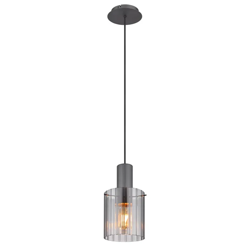 Lámpara colgante moderna con pantalla de vidrio ahumado y diseño elegante. ✓ Envío gratis desde 50 € ✓ 2 años de garantía. ¡Dale un toque chic a tu hogar! Mejor Calidad