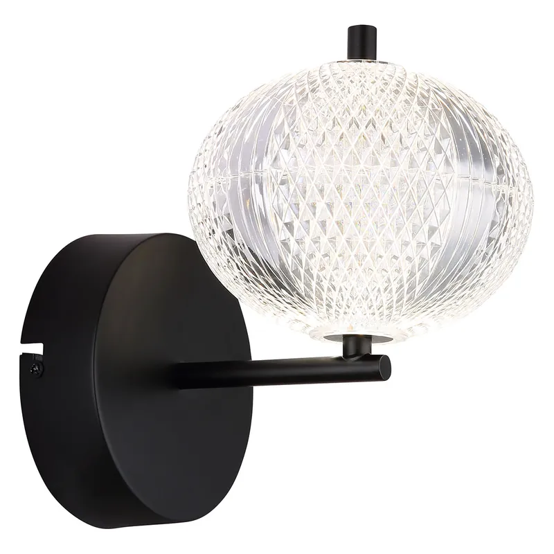Pedido Al Por Mayor Aplique de pared moderno esférico negro Globo Aida