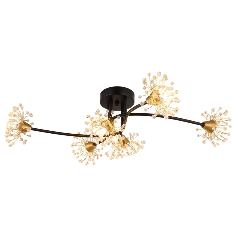 Auténtico Descubre la lámpara de techo FIORE en color ámbar con diseño elegante y detalles en cristal. ✓ Envío gratis desde 50 € ✓ 2 años de garantía.