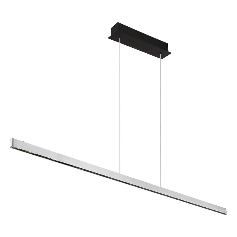 Precio De Oferta Lámpara colgante moderna de barra negra y metal Globo Dentsy
