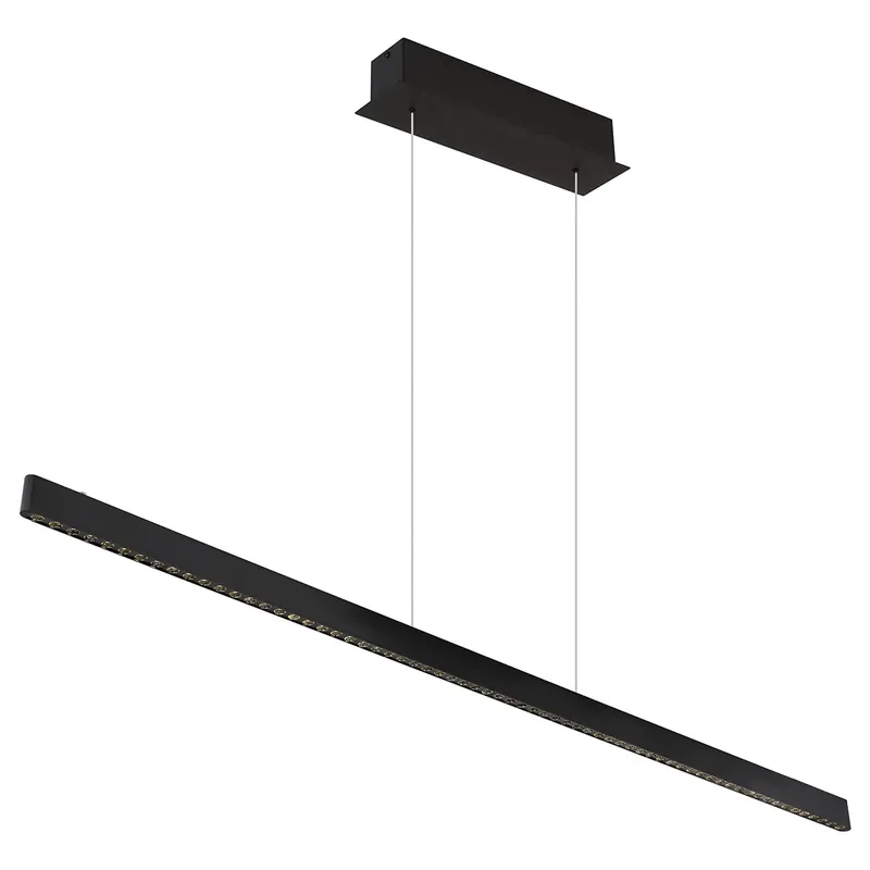 Lámpara colgante moderna negra de metal Globo Dentsy Comprar En Línea