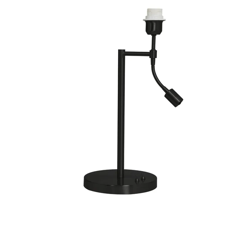 Lámpara de mesa Calgary negra de Light & Living, fabricada en metal con un diseño moderno. Ideal para cualquier rincón. ✓ Envío gratis desde 50 € ✓ 2 años de garantía. Última Versión