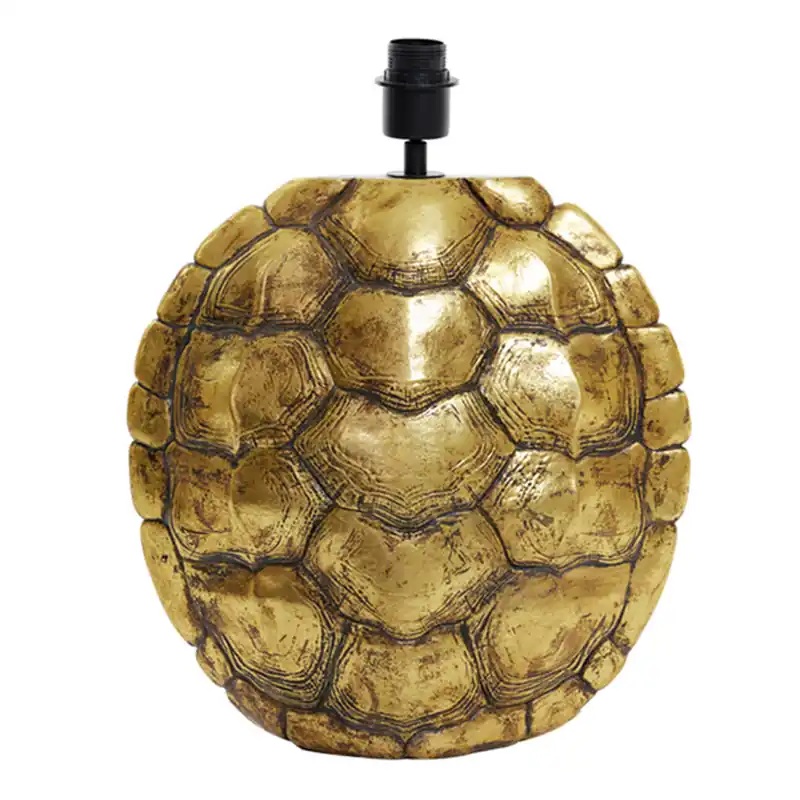 Base de lámpara de tortuga dorada Light and Living Turtle Nuevo Modelo
