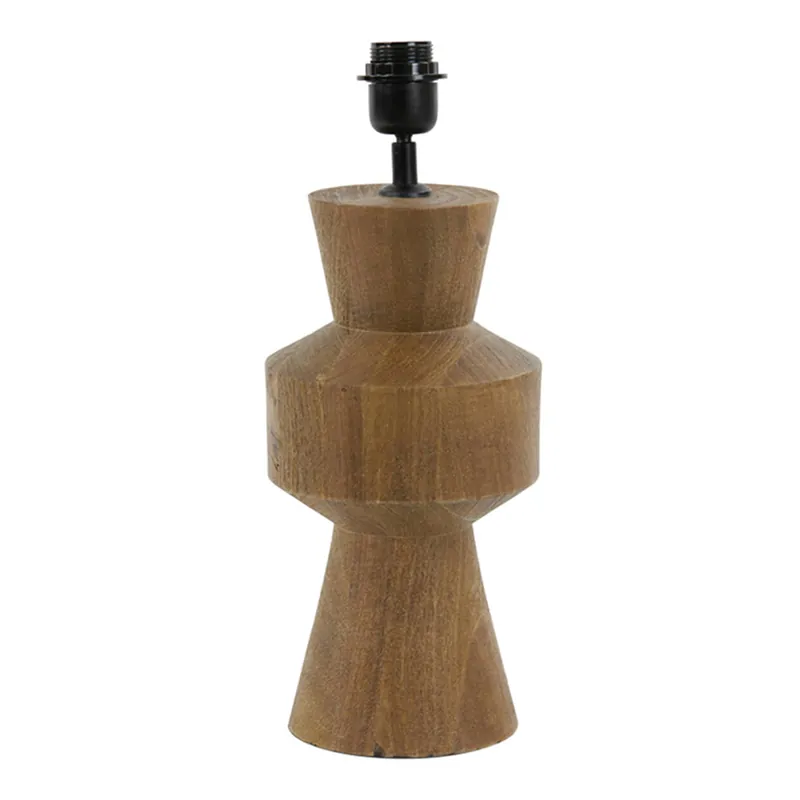 Precio De Oferta Lámpara de mesa de madera natural beige Light and Living Gregor