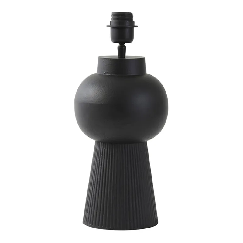 Lámpara de mesa moderna negra con pantalla en forma de esfera Light and Living Shaka Nueva Colección