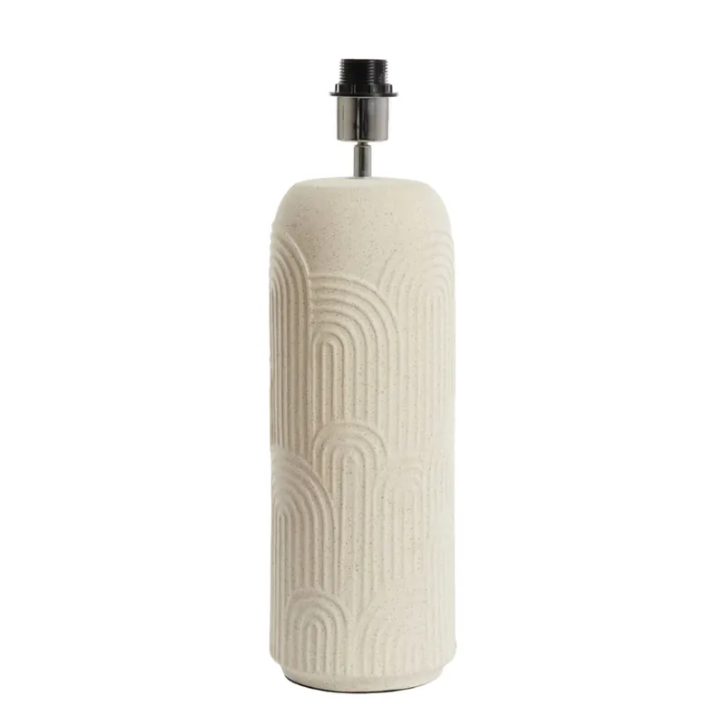 Última Oportunidad Lámpara de mesa beige de cerámica con estilo Japandi, ideal para cualquier rincón de tu hogar. ✓ Entrega rápida ✓ 2 años de garantía.
