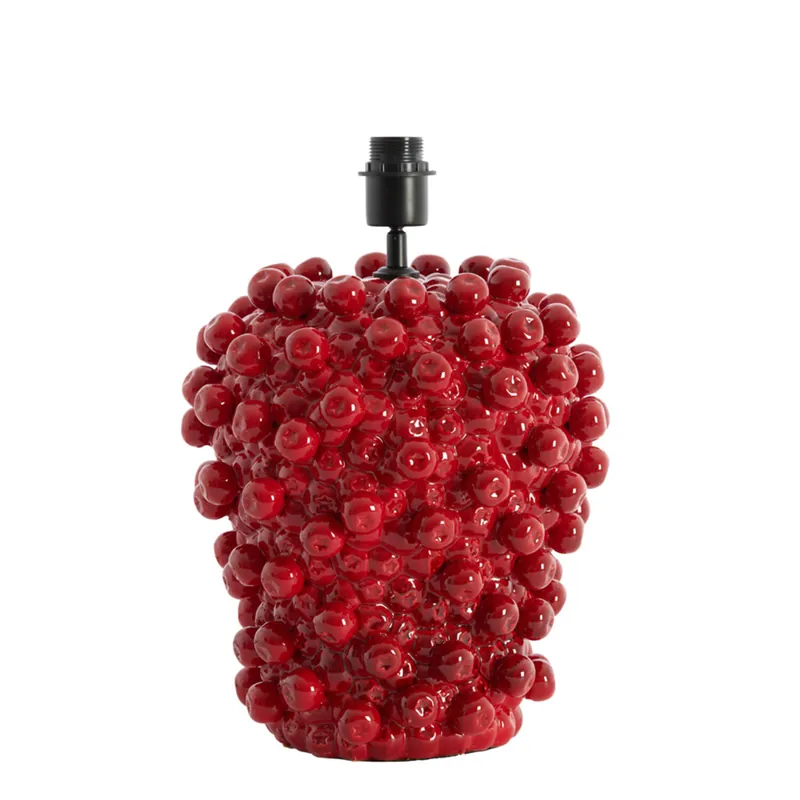 Lámpara de mesa roja de cerámica con un estilo trendy y un diámetro de 32 cm. ✓ Envío gratis desde 50 € ✓ 2 años de garantía. Entrega Rápida