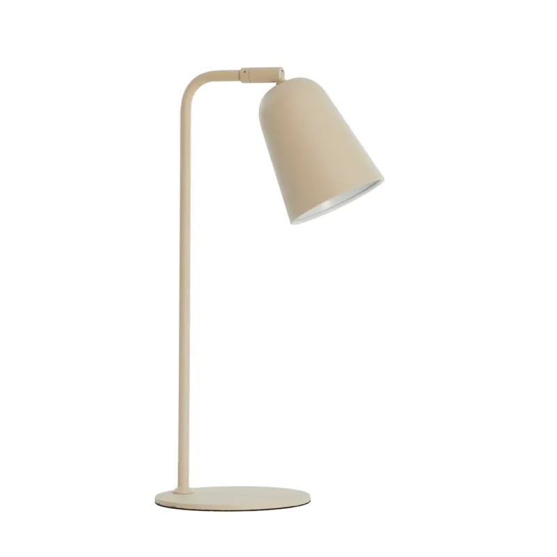 Lámpara de mesa beige con estilo retro y fabricada en metal resistente. ✓ Envío gratis desde 50 € ✓ 2 años de garantía. ¡Ilumina tu hogar! Económico