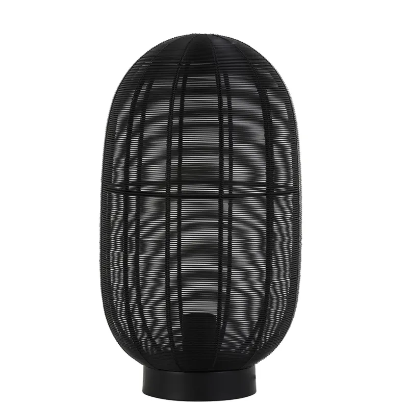 Compra Hoy Lámpara de mesa negra con diseño oriental y estructura de metal. Perfecta para cualquier espacio. ✓ Envío gratis desde 50 € ✓ 2 años de garantía.
