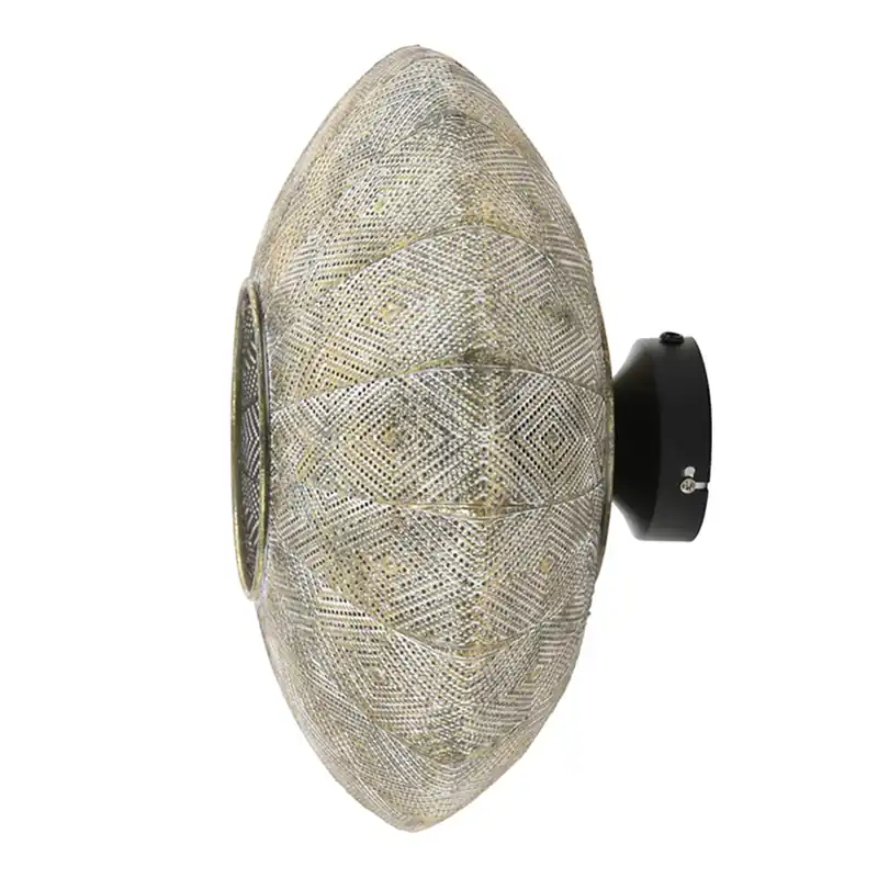 Gran Oferta Lámpara de pared oriental blanca y dorada Light and Living Lavello