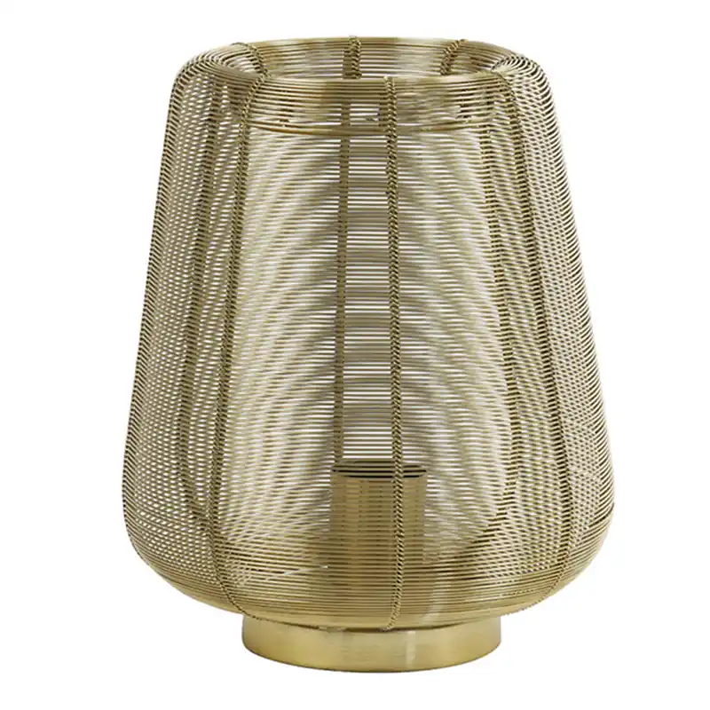 Compra Ahora Lámpara de mesa dorada Adeta, con un elegante diseño oriental en metal. Ideal para cualquier espacio. ✓ Envío gratis desde 50 € ✓ 2 años de garantía.