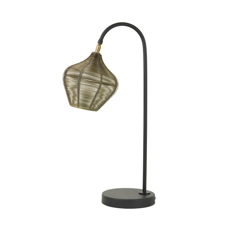 Precio Rebajado Lámpara de mesa negra moderna Light & Living Alvaro