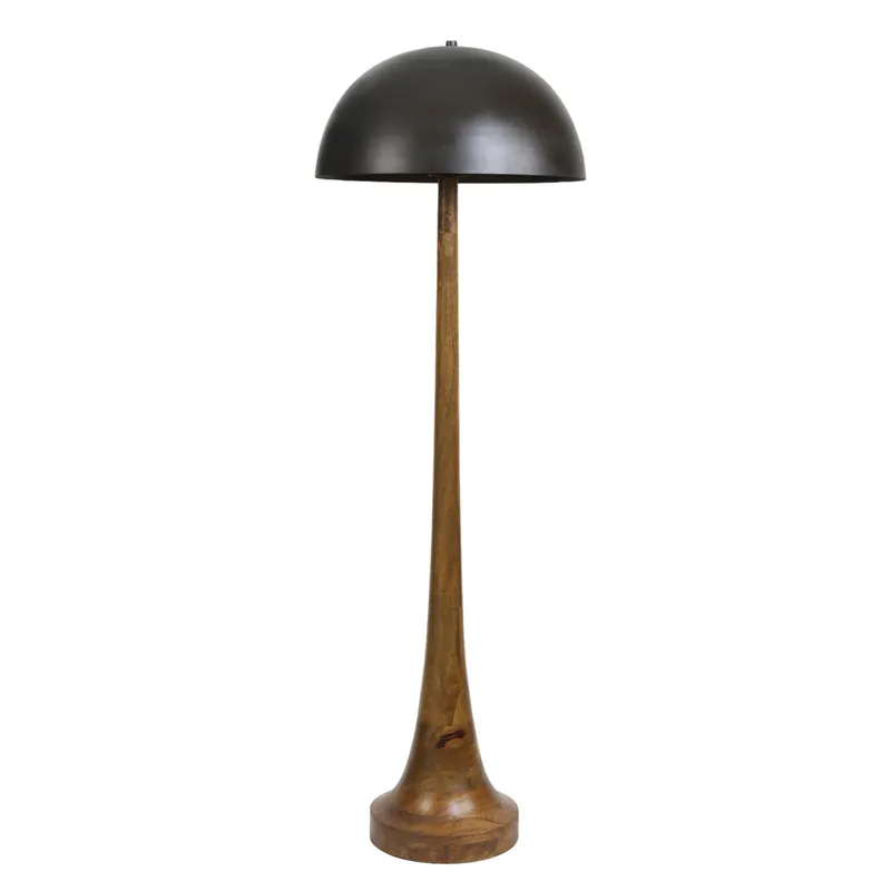 Stock Limitado Lámpara de pie de estilo rústico en color natural, ideal para dar calidez a tu hogar. ✓ 2 años de garantía ✓ Envío gratis desde 50 €