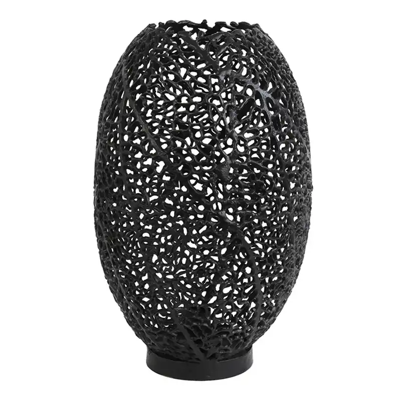 Lámpara de mesa oriental ovalada negra Light and Living Sinula Compra Ahora