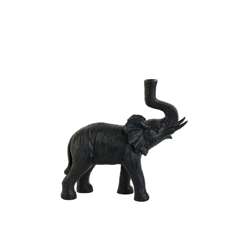 Lámpara de mesa negra elefante Light & Living Elephant Hecho A Mano