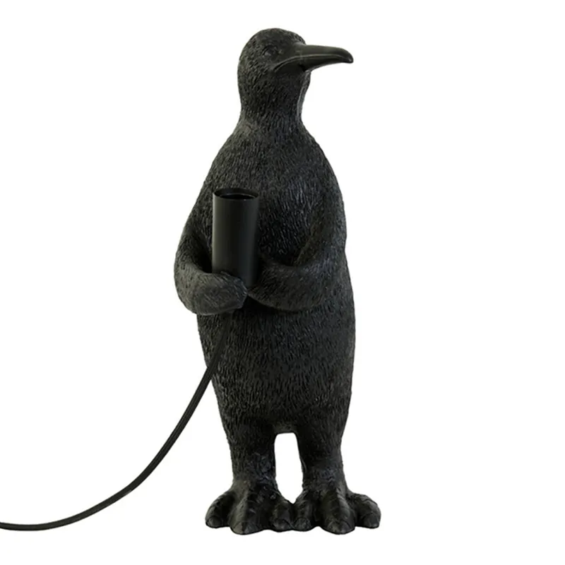 Súper Precio Lámpara de mesa negra con diseño divertido en forma de pingüino, ideal para habitaciones infantiles. ✓ Envío gratis desde 50 € ✓ 2 años de garantía