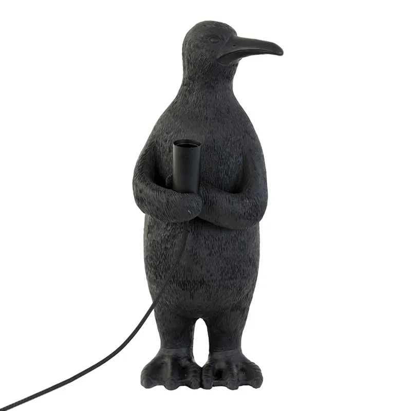 Última Oportunidad Lámpara de mesa pingüino negro moderna Light and Living Penguin