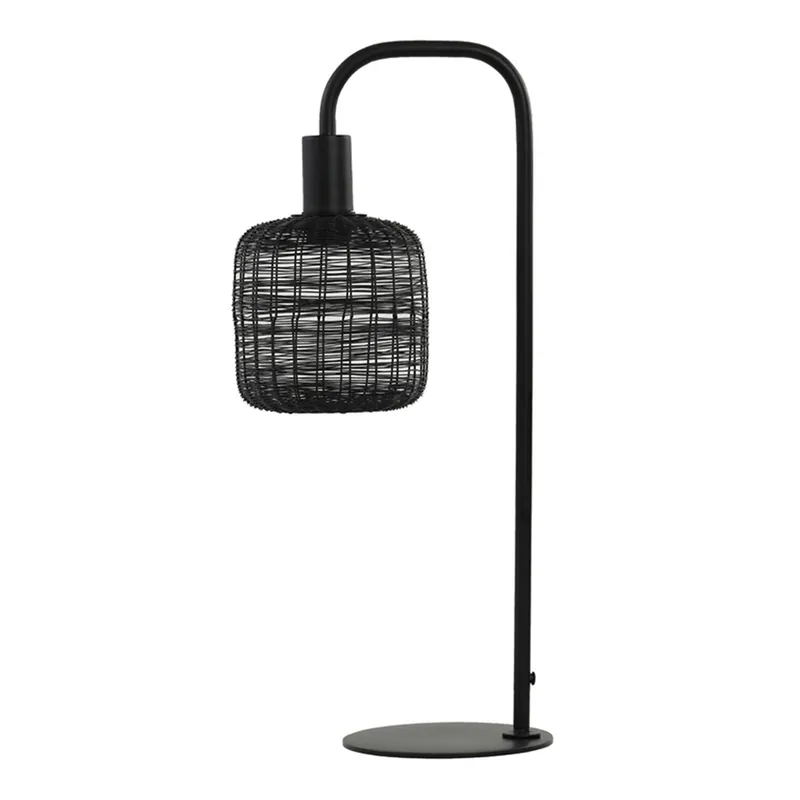 Lámpara de mesa negra moderna Light and Living Lekang Oferta Especial