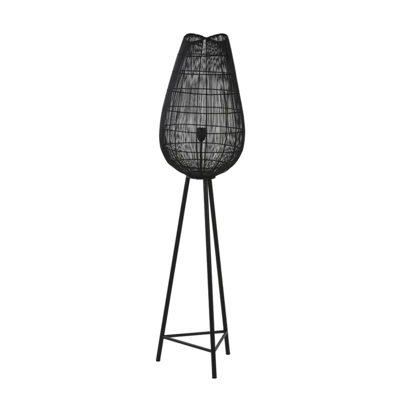 Certificado Ilumina tu hogar con la elegante lámpara de pie Yumi de metal negro, ideal para crear una atmósfera cálida. ✓ Envío gratis desde 50 € ✓ 2 años de garantía.