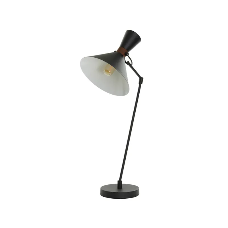 Envío Internacional Lámpara de mesa negra de estilo retro, fabricada en metal y altura de 93 cm. ✓ Envío gratis desde 50 € ✓ 2 años de garantía.