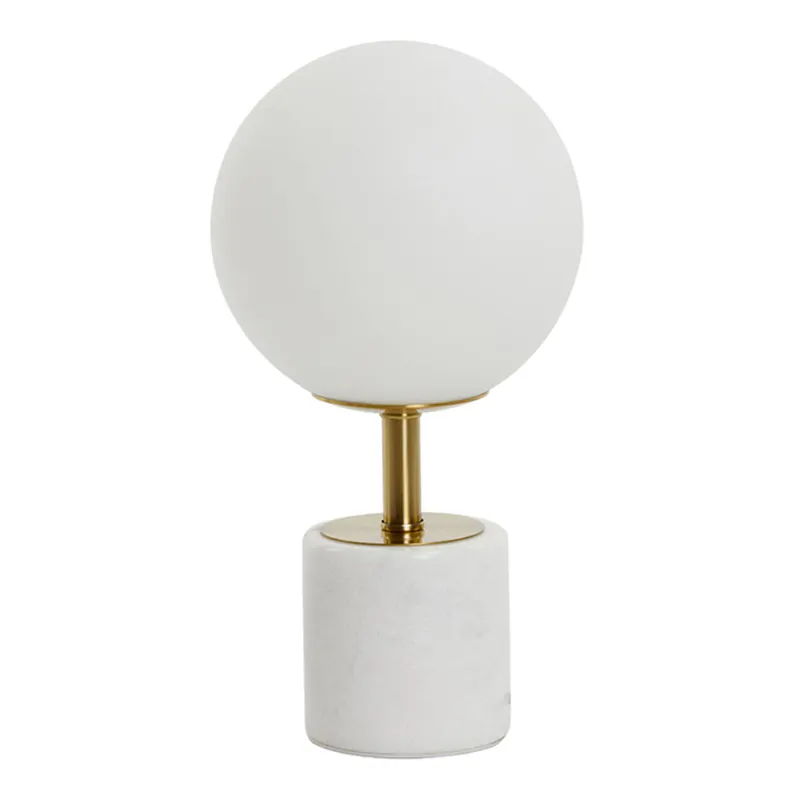Lámpara de mesa clásica blanca y dorada Light and Living Medina Descuento