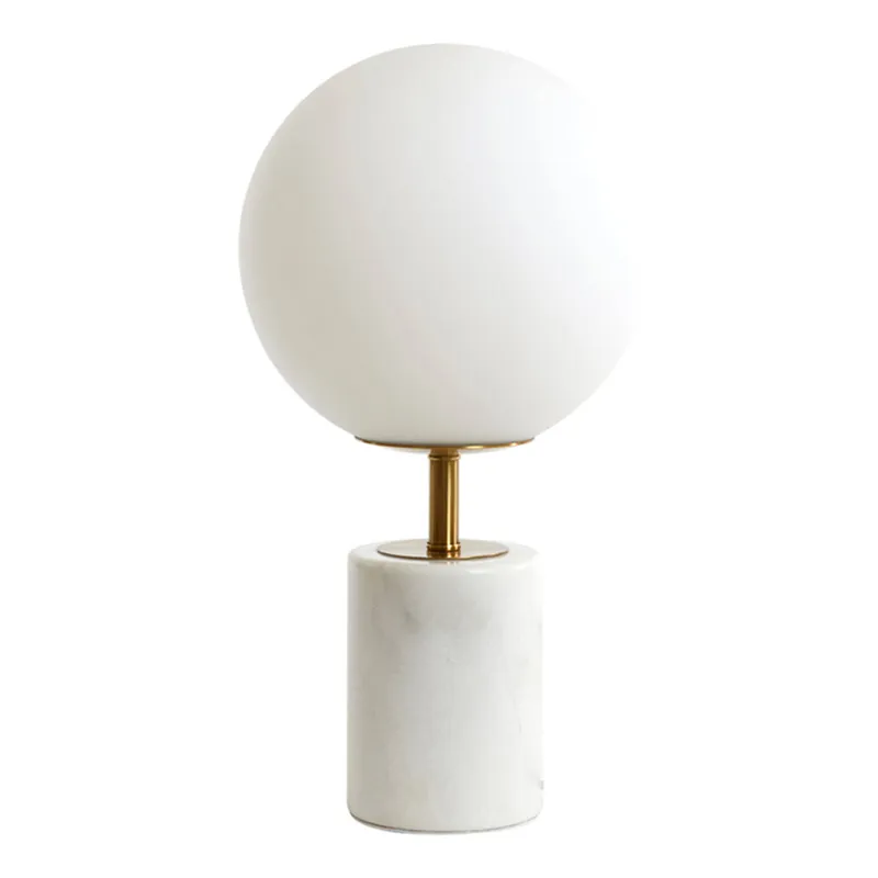 Nuevo Modelo Lámpara de mesa clásica con bola blanca Light and Living Medina