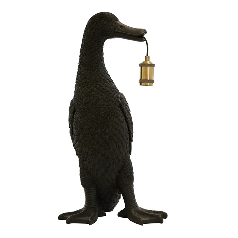 Bestseller Lámpara de mesa moderna negra de pato Light and Living Duck