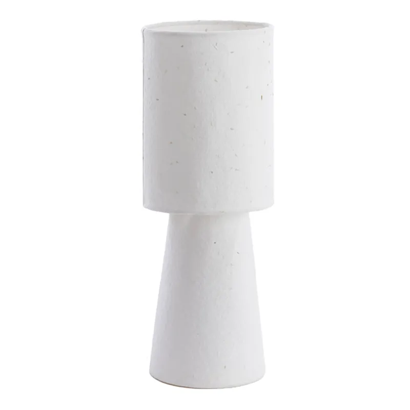 Precio De Fábrica Lámpara de mesa blanca de estilo Japandi con pantalla redonda, perfecta para cualquier rincón. ✓ Entrega rápida ✓ 2 años de garantía.