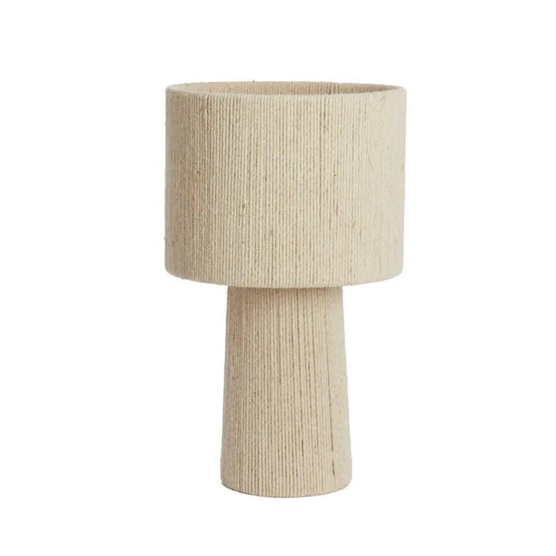 Lámpara de mesa clara con tela Light & Living Pitino Mayoreo