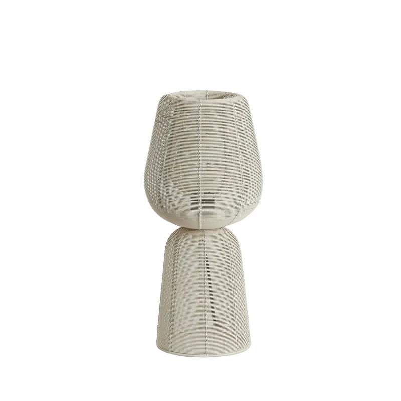 Gran Oferta Lámpara de mesa de ratán clara Light & Living Aboso
