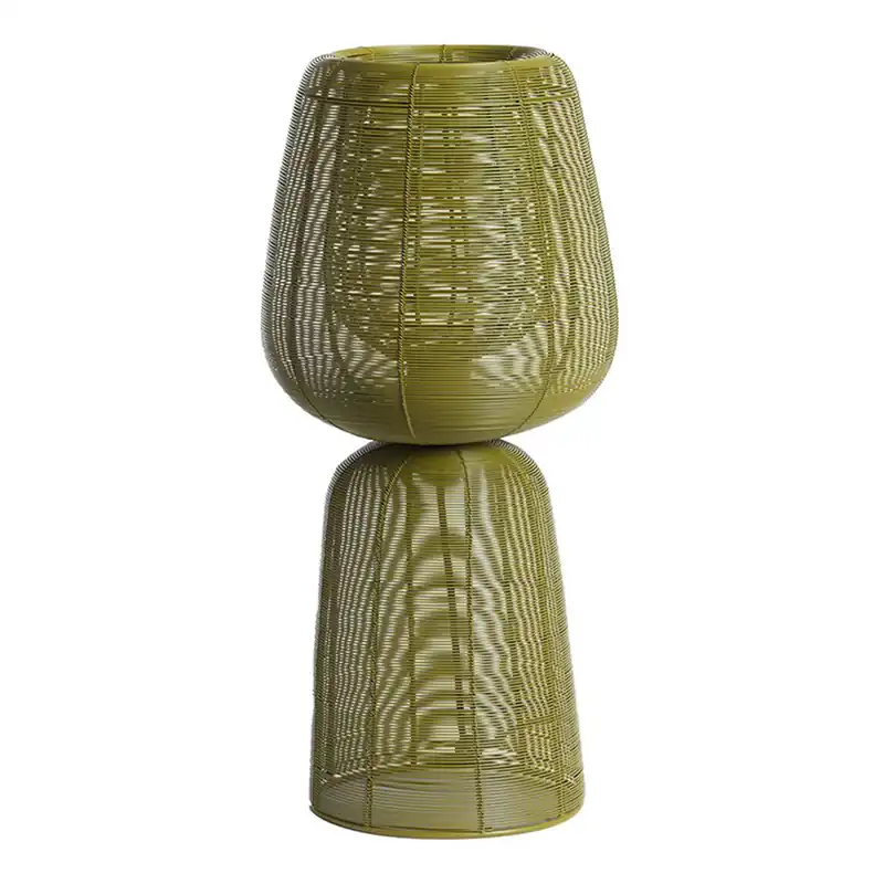 Directo De Fábrica Lámpara de mesa verde Aboso con estilo Japandi y estructura de metal. Perfecta para iluminar tu salón. ✓ Envío gratis desde 50 € ✓ 2 años de garantía