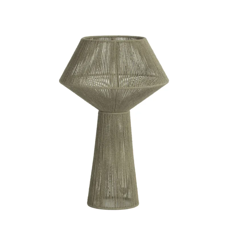 Lámpara de mesa en elegante color verde oliva, fabricada con textil de alta calidad y perfecta para cualquier espacio. ✓ Envío gratis desde 50 € ✓ 2 años de garantía Liquidación