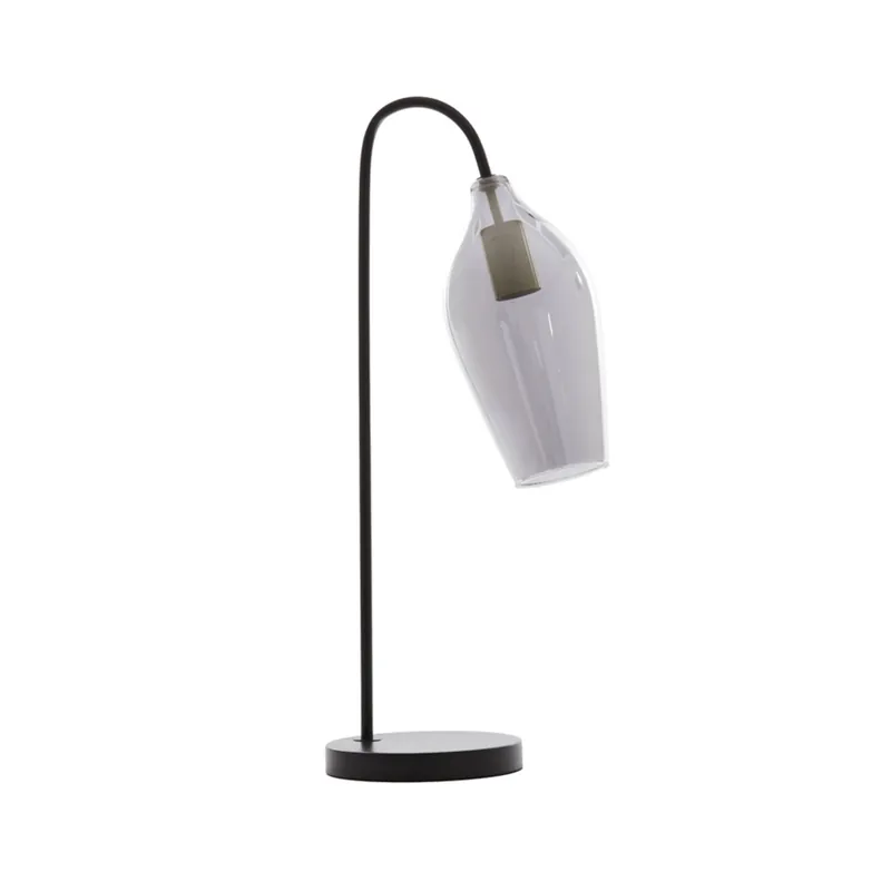 Lámpara de mesa negra de vidrio con un diseño moderno y elegante, perfecta para cualquier espacio. ✓ Envío gratis desde 50 € ✓ 2 años de garantía Bestseller