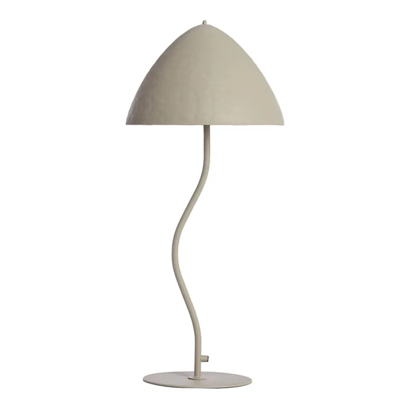Lámpara de mesa moderna de metal beige Light and Living Elimo Precio Reducido