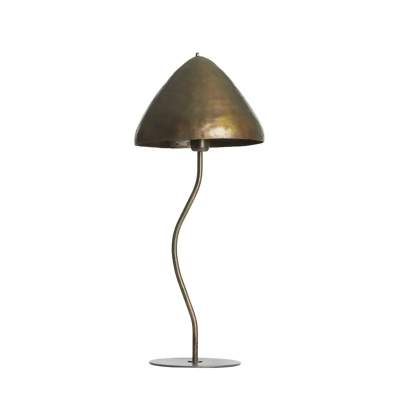 Solo Hoy Lámpara de mesa marrón de estilo Japandi, fabricada en metal de alta calidad. ✓ Envío gratis desde 50 € ✓ 2 años de garantía. ¡Haz tu pedido ahora!
