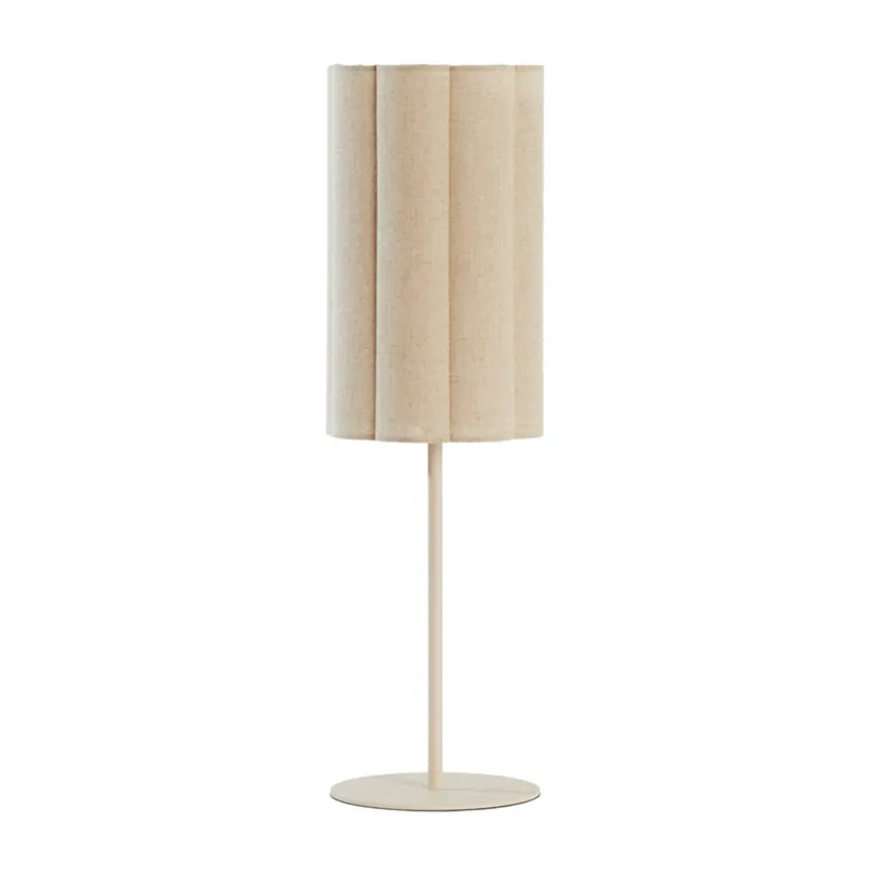 Lámpara de mesa beige estilo Japandi con acabado en metal y textil. Perfecta para una decoración acogedora. ✓ Envío gratis desde 50 € ✓ 2 años de garantía Descuento