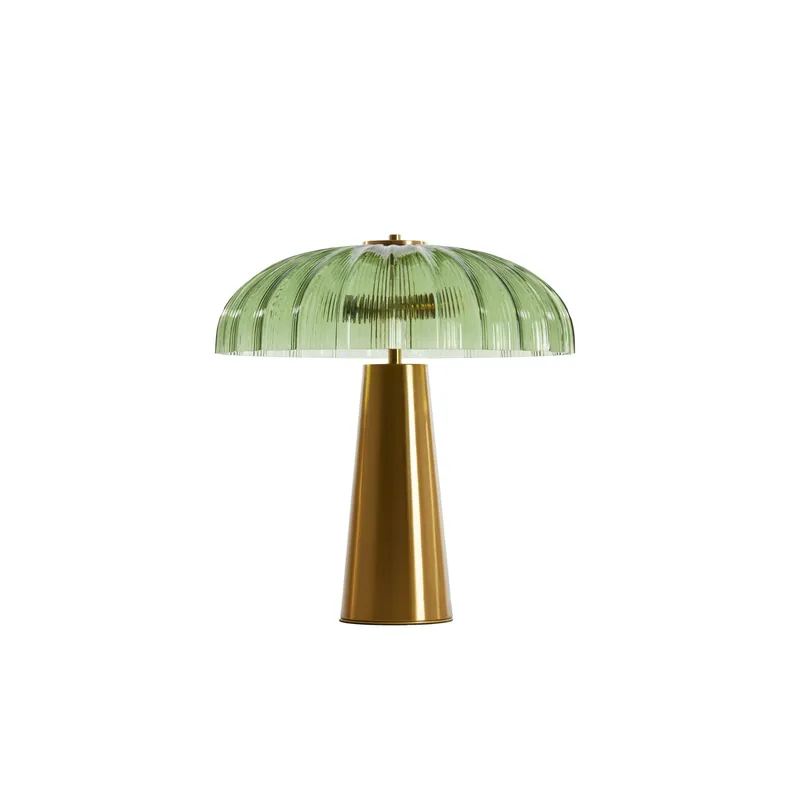Última Versión Lámpara de mesa vintage en dorado y verde, fabricada en vidrio y metal para un toque elegante. ✓ Envío gratis desde 50 € ✓ 2 años de garantía.