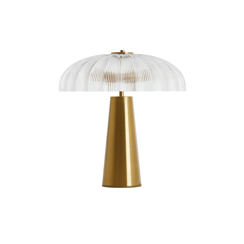 Novedad Lámpara de mesa dorada con estilo vintage y materiales de calidad. Perfecta para cualquier habitación. ✓ 2 años de garantía ✓ Envío gratis desde 50 €