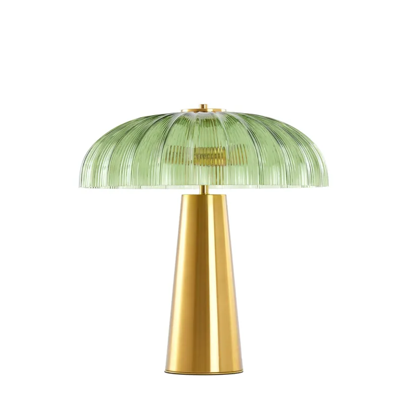 Lámpara de mesa vintage en verde y dorado, perfecta para cualquier espacio con su diseño atractivo. ✓ Envío gratis desde 50 € ✓ 2 años de garantía Exclusivo