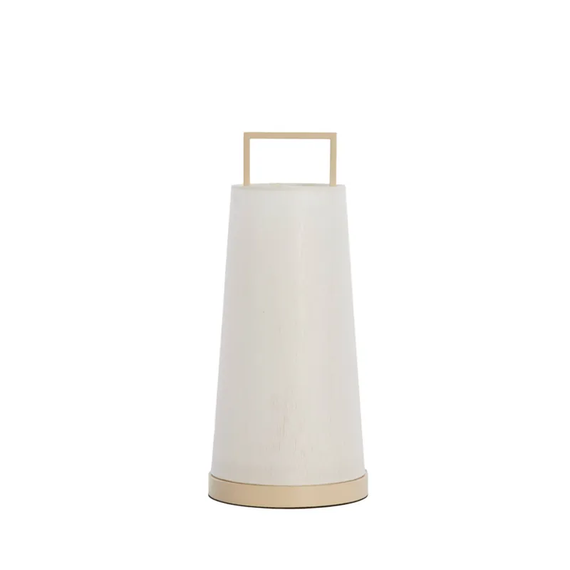 Lámpara de mesa beige de estilo escandinavo, fabricada en textil, ideal para crear un ambiente acogedor. ✓ Envío gratis desde 50 € ✓ 2 años de garantía Precio Rebajado