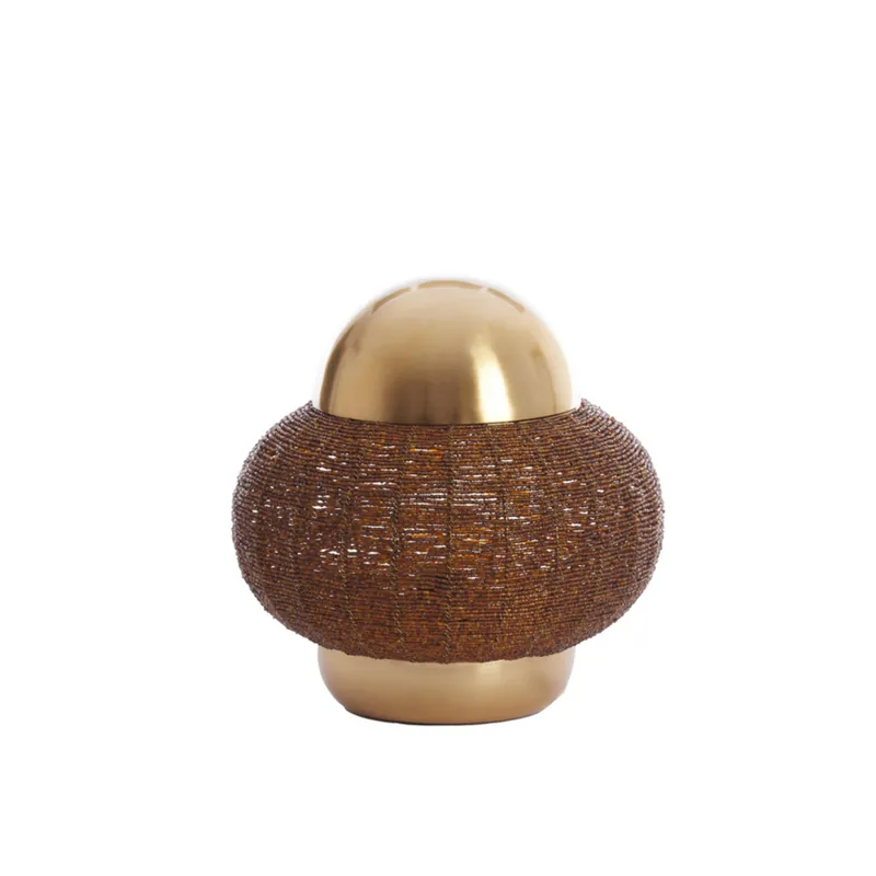 Auténtico Lámpara de mesa marrón de estilo oriental, fabricada en metal de alta calidad. Aporta elegancia y calidez a tu hogar. ✓ Envío gratis desde 50 € ✓ 2 años de garantía