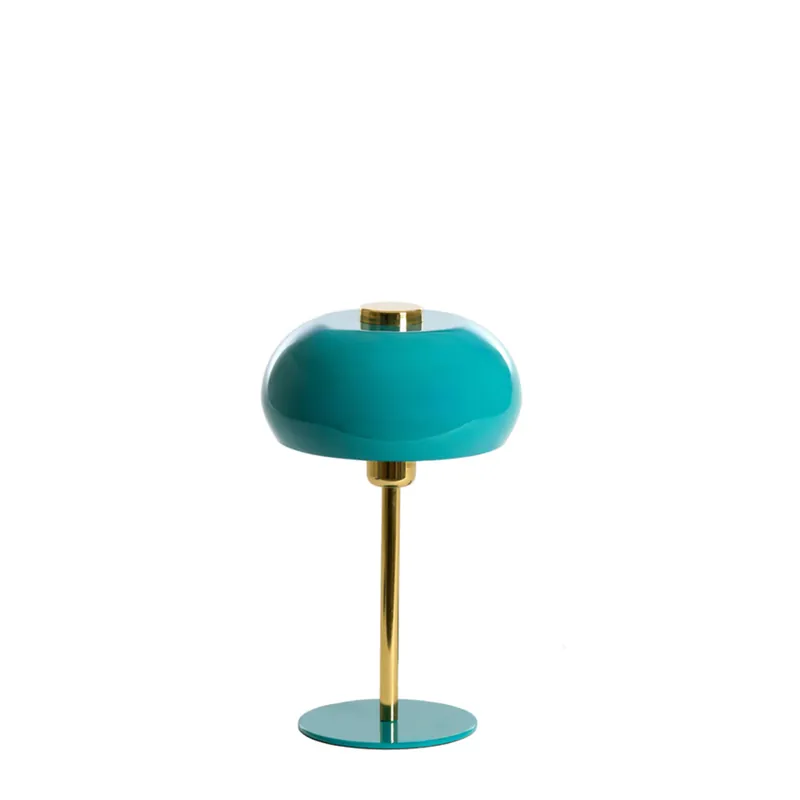 Venta Final Lámpara de mesa azul con diseño vintage y fabricada en metal. Ideal para cualquier habitación. ✓ 2 años de garantía ✓ Entrega rápida.