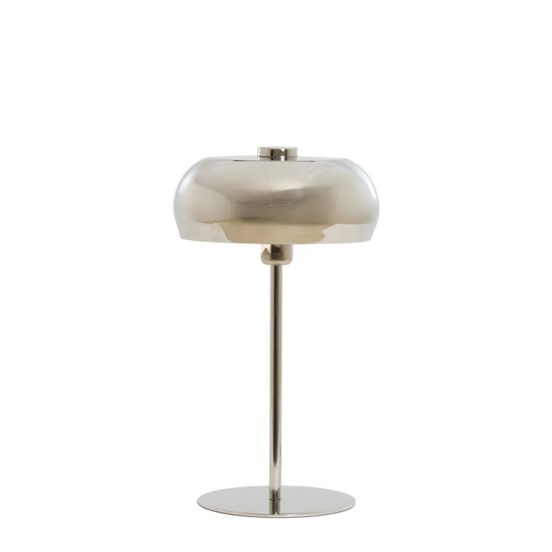 Edición Limitada Lámpara de mesa plateada con estilo vintage y elegante diseño de metal. ✓ Envío gratis desde 50 € ✓ 2 años de garantía. ¡Luz y estilo para tu hogar!