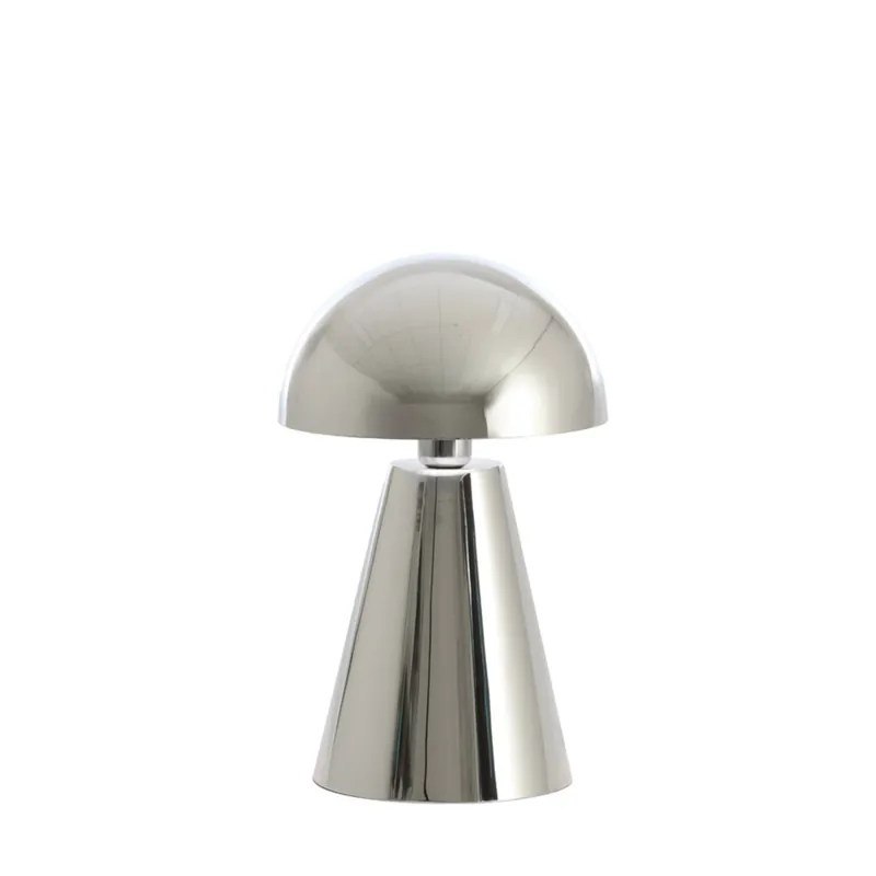 Lámpara de mesa plateada con diseño retro y elegante de Light & Living, ideal para cualquier espacio. ✓ Envío gratis desde 50 € ✓ 2 años de garantía Oferta Flash