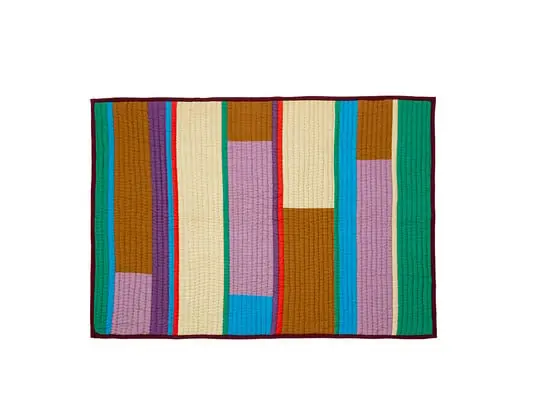 Bestseller Pavilion Plaid Block Burgundy/Multi - Hübsch