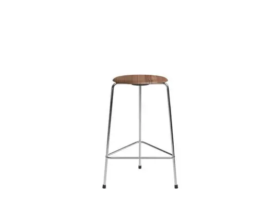 High Dot™ Counter Stool 3-legs Walnut Veneer - Fritz Hansen Oferta